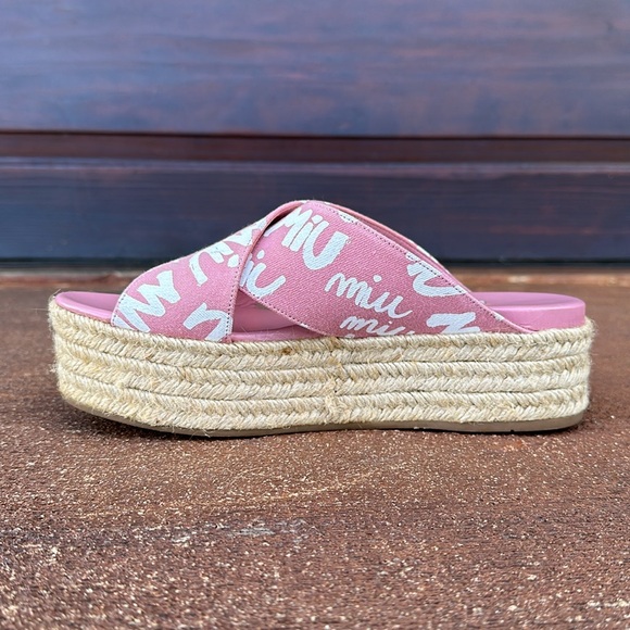 Miu Miu Platform Espadrilles - Picture 8 of 16